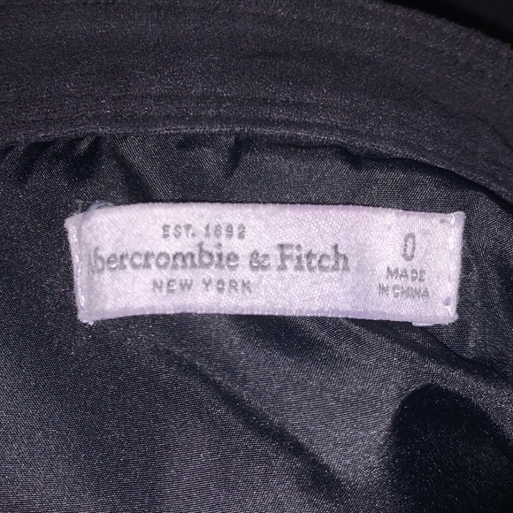 Suede,black,button skirt,Abercrombie&Fitch,Size0 - Picture 3 of 3
